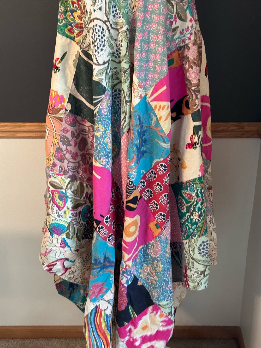 Earthbound Trading Company Fairy Assorted Patchwork Dress Sz XL Sleeveless Multi - Picture 5 of 11